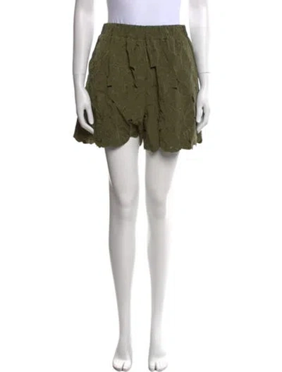 Pre-owned Red Valentino Mini Shorts In Green