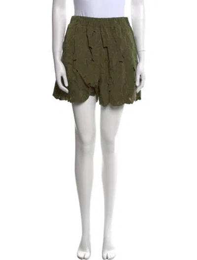 Pre-owned Red Valentino Mini Shorts In Green