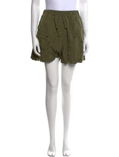 Pre-owned Red Valentino Mini Shorts In Green