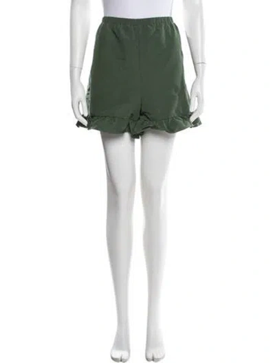 Pre-owned Red Valentino Mini Shorts In Green