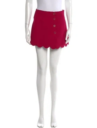 Pre-owned Red Valentino Mini Shorts In Red