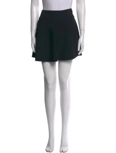 Pre-owned Red Valentino Mini Skirt In Black