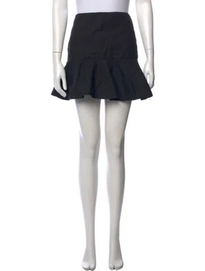 Pre-owned Red Valentino Mini Skirt In Black