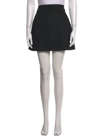 Pre-owned Red Valentino Mini Skirt In Black