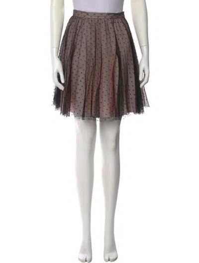 Pre-owned Red Valentino Mini Skirt In Multi