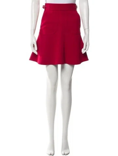 Pre-owned Red Valentino Mini Skirt In Red