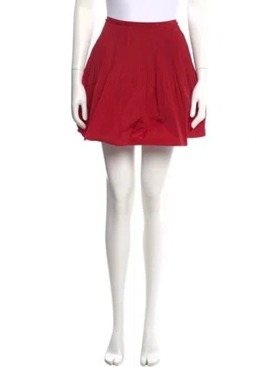Pre-owned Red Valentino Mini Skirt In Red