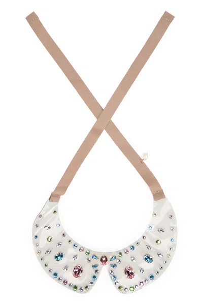 Red Valentino Modern Necklace With Elegant Design And Bright Details. In Red