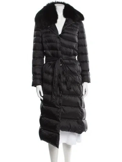 Pre-owned Red Valentino Nylon Down Coat In Black