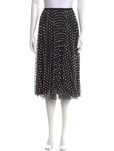 Pre-owned Red Valentino Nylon Knee-length Skirt In Black