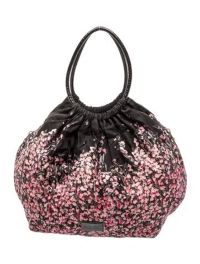 Pre-owned Red Valentino Nylon Shoulder Bag In Black