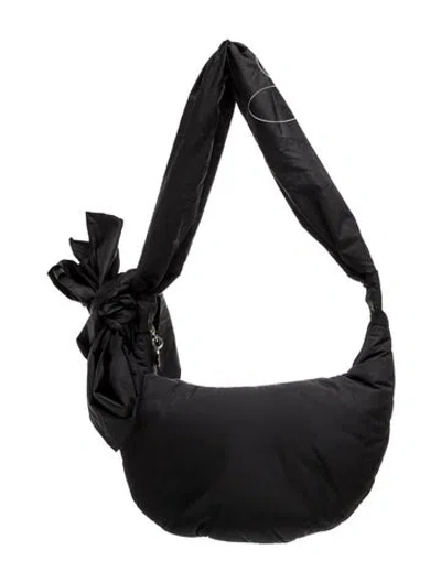 Pre-owned Red Valentino Nylon Shoulder Bag W/ Tags In Black