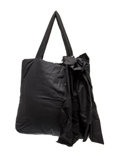 Pre-owned Red Valentino Nylon Tote In Black