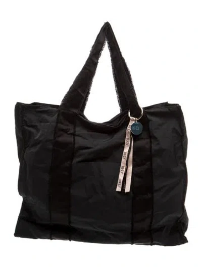 Pre-owned Red Valentino Nylon Weekender Bag In Black