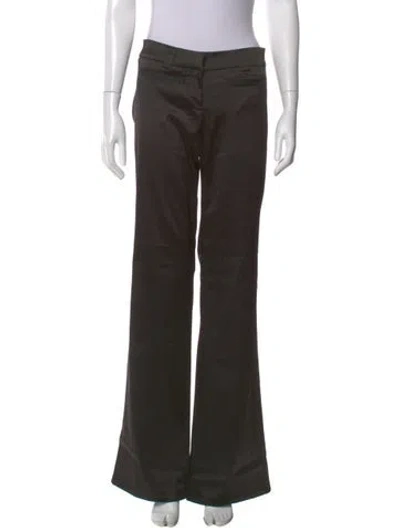 Pre-owned Red Valentino Nylon Wide Leg Pants In Green