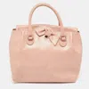 RED VALENTINO RED VALENTINO OLD ROSE LEATHER BOW TOTE