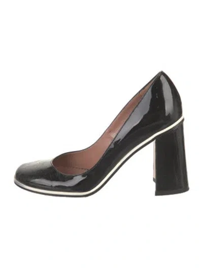 Pre-owned Red Valentino Patent Leather Pumps In Black
