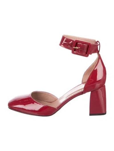 Pre-owned Red Valentino Patent Leather Pumps In Red