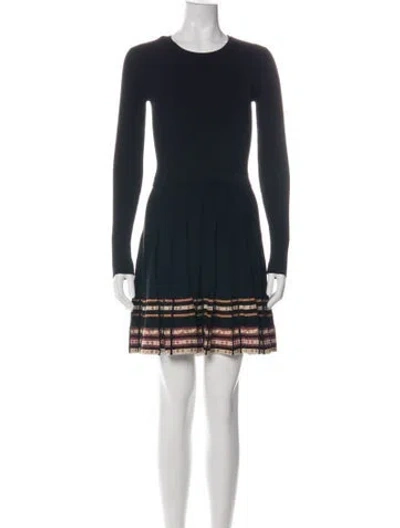 Pre-owned Red Valentino Patterned Mini Dress In Multi