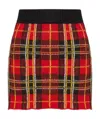 Red Valentino Plaid Mini Skirt In Multicolor