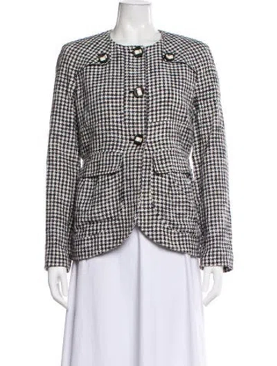 Pre-owned Red Valentino Plaid Print Jacket In Multi