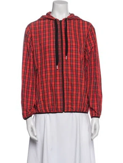 Pre-owned Red Valentino Plaid Print Jacket In Red