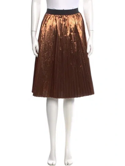 Pre-owned Red Valentino Pleated Accents Knee-length Skirt