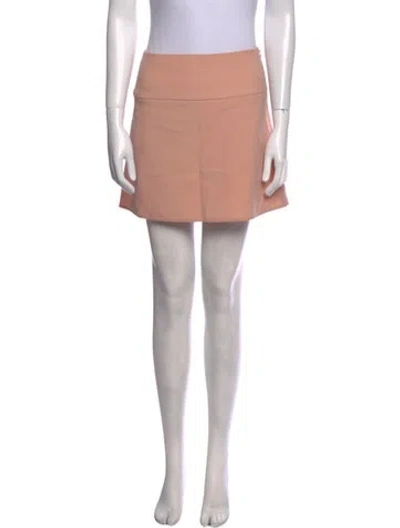 Pre-owned Red Valentino Pleated Accents Mini Skirt In Pink