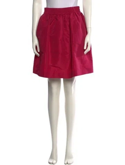 Pre-owned Red Valentino Pleated Accents Mini Skirt W/ Tags In Pink