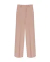 Red Valentino Pleated Wide-leg Trousers In Nude