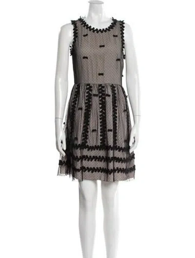 Pre-owned Red Valentino Polka Dot Print Mini Dress