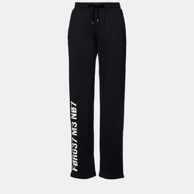 Pre-owned Red Valentino Polyamid Sweatpants M In Black