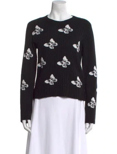 Pre-owned Red Valentino Printed Crew Neck Sweater In Multi