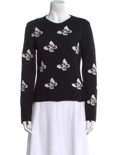 Pre-owned Red Valentino Printed Crew Neck Sweater W/ Tags In Multi