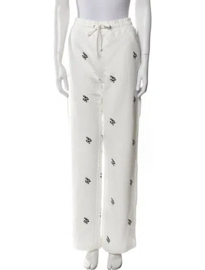 Pre-owned Red Valentino Printed Embroidered Accent Sweatpants W/ Tags