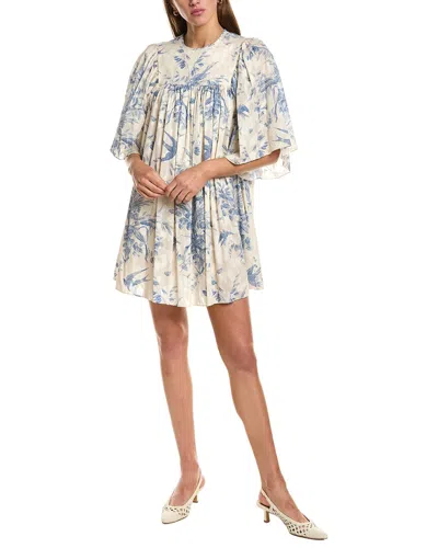 Red Valentino Printed Fil Coupe Mini Dress In Animal Print