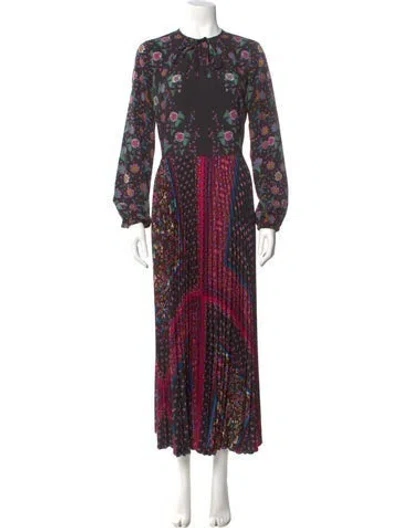 Pre-owned Red Valentino Printed Long Dress In Multi