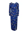 Red Valentino Women's Floral-printed Georgette Midi Dress In Blue
