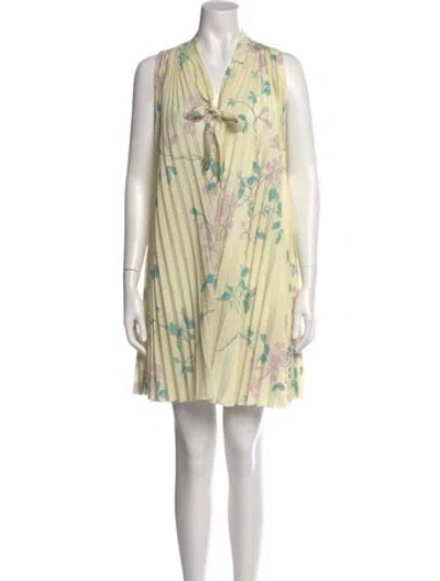 Pre-owned Red Valentino Printed Mini Dress W/ Tags In Multi