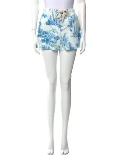 Pre-owned Red Valentino Printed Mini Shorts In Brown