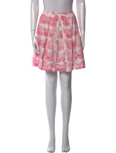 Pre-owned Red Valentino Printed Mini Skirt In Multi