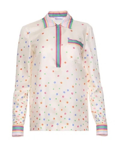 Red Valentino Printed Shirt In Multi