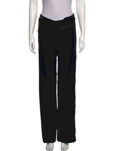 Pre-owned Red Valentino Printed Wide Leg Pants In Black