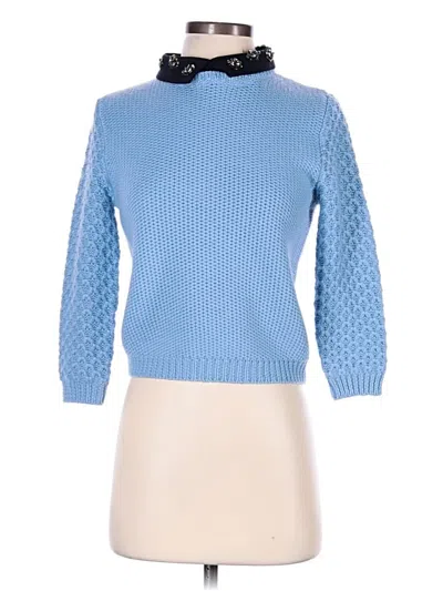 Pre-owned Red Valentino Pullover Sweater In Blue