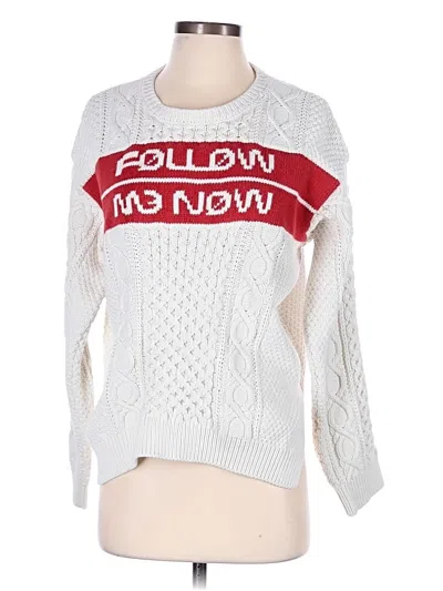Pre-owned Red Valentino Pullover Sweater In White