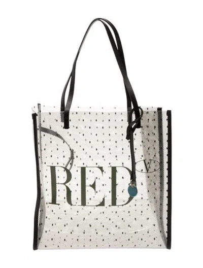Pre-owned Red Valentino Pvc Tote In Transparent