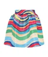 Red Valentino Rainbow Wave Printed Skirt In Multicolor