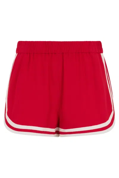 Red Valentino Red Shorts With Elastic Band.