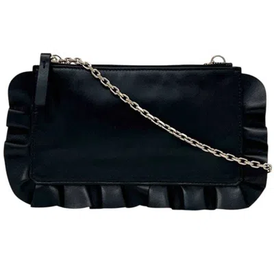 Pre-owned Red Valentino Redvalentino Black Leather Shoulder Bag ()