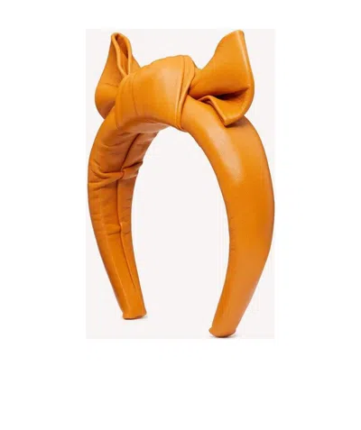 Red Valentino Redvalentino Bow-embellished Headband In Orange